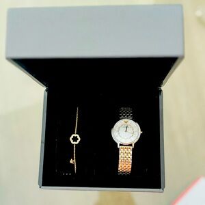 Emporio Armani | Stainless Steel Bracelet Watch & Flower Bracelet | Timeless ✨😍